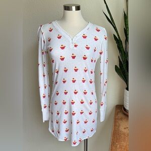 Rare‎ Vintage Victoria’s Secret Cupcake Print Sleep Dress – Size M